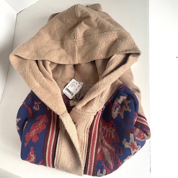 Free People Bowery Cardigan Hoodie Oversized Slouchy Cotton Jacket - Picture 7 of 12